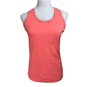 Athleta Seamless Tank Top Coral Size M Racerback Athletic Pickle ball Tennis